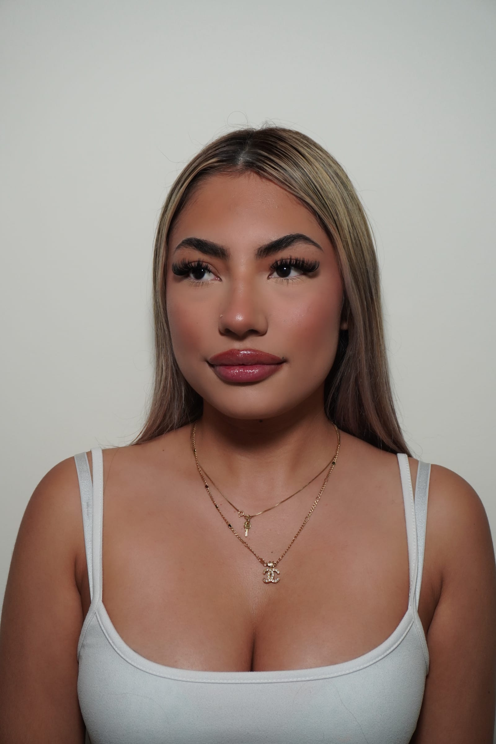 Studio portrait highlighting a finished lash look.